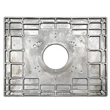 Mesa de enrutador de aluminio para bancos de carpintería, placa de enrutador, herramientas de madera, fresadora con anillos (rojo 13 pulgadas)