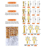 ▶ Kit de herramientas de crimpado de terminales de alambre con 1000 conectores de cable, juego de alicates de crimpado AWG20-12 para conectores de pala macho/hembra con mangas aisladas