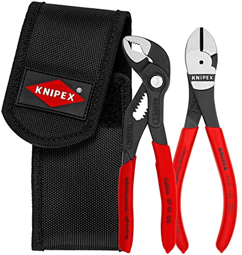 ▶ KNIPEX Juego de pinzas mini en bolsa porta-herramientas de cinturón 320 mm