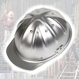 ▶ Casco de Aluminio Casco de Trabajo Casco Protector Ajustable Casco de construcción Aluminio Duro La Parte Superior es más Segura y eficaz para Evitar pinchazos