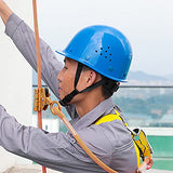 ▶ Casco Industrial de Protección de Seguridad Casco de Construcción al Aire Libre Casco Transpirable para Trabajadores de la Construcción