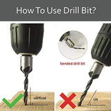 ▶Juego de Brocas Avellanadoras de Carpintería con Revestimiento de Titanio Juego de Brocas HSS para Carpintería Broca Avellanadora con Chaflán 7pcs