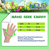 ▶ HANDLANDY Guantes de jardín para mujer, sin látex, 3 pares, transpirables, con revestimiento de nitrilo, pequeños, guantes de trabajo para patio (6 pares, 2 azules y 2 amarillos y 2 violetas)