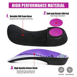 ▶ Plantillas de trabajo  de fascitis plantar de longitud 3/4, soporte de arco alto, plantillas ortopédicas,