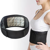 Healifty Faja Lumbar con Calefacción Terapia Magnética Soporte Ajustable para Aliviar Dolor Protección Deportes Unisex Talla XL (Negro)