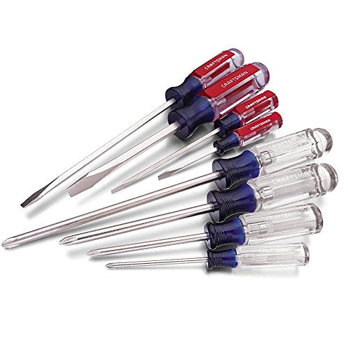 ▶ CRAFTSMAN Juego de 8 piezas Phillips y ranurado,