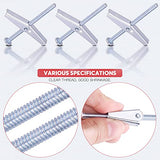 💢 Hilitchi Molly and Toggle Bolt - Perno de tuerca de acero cincado (30 unidades, 1/8 pulgadas)