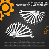 ▶ AMAZON BASICS  Juego de llaves, 24 piezas