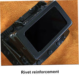 ▶ Capucha de soldadura Casco de cuero resistente al calor con lente de filtro con cuello con cuello de protección de la cara de la cara de la soldadora Accesorios de