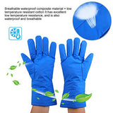 ▶  Guantes criogénicos Calientes, de -200 ℃ a -360 ℃ Resistentes a Bajas temperaturas Impermeables, Ligeros y Transpirables, para protección contra nitrógeno líquido a Prueba de frío