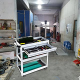 ▶ Carrito de herramientas de 3 niveles: carrito de herramientas con ruedas y cajones utilitarios de hasta 450 libras de carga, carrito de herramientas rodante de 3 niveles, organizador de herramientas de altura ajustable para almacén, cochera, jardín