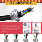 Hilitchi Juego de 9 conectores de cable tipo abrazadera (1/2 pulgada)
