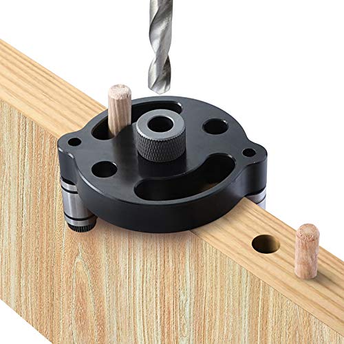 Herramientas de carpintería Kit de plantilla de clavija vertical autocentrante, guía de taladro de clavija,