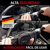 ▶ Bastón Antirrobo Automóvil Volante, Cerradura Seguridad, Martillo Emergencia, Disuasorio, Universal Coche Camión, Caravana Furgoneta, Bastón Carro, Seguro Volante, Candado Auto