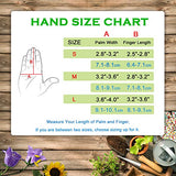 ▶ HANDLANDY Guantes de jardinería para mujeres y hombres, guantes de cuero de manga larga para podar rosas, guantes de trabajo a prueba de espinas para jardín, guantes de manejo de animales (grandes, gris)