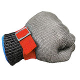 ▶ Guantes de seguridad universales de nivel 5, ajustables, recubiertos de látex, más anillo de acero PE, manoplas de trabajo, correa de muñeca elástica, Rojo, SG