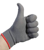 ▶ Par de guantes aplicadores antiestáticos profesionales de vinilo gris (paquete económico, 6 pares)