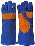▶ Guantes Soldador Soldadura Guantes de protección más Jiatuo a Prueba de Fuego Desgaste, Guantes de Trabajo de Calor Aislamiento Soldador