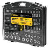 ▶ PRETUL  Juego de herramienta, 81 piezas Pretul