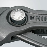 ▶ KNIPEX Cobra...Matic Tenaza para Bombas de Agua Atramentado Recubiertos de Plástico Antideslizante, 250 mm, color gris