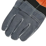 ▶ Guantes ignífugos   Guantes Resistentes al Calor, Guantes Protectores ignífugos para Asar en el Horno Naranja