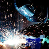 ▶ Guantes de soldador de cuero premium | Guantes de soldadura resistentes al calor | Guantes de soldadura Mig | Horno-Grill-Chimenea-Horno-Stove-Tig-Welder-BBQ-Coal Forge Glove | 16 pulgadas de manga extra larga Kevlar Stitch