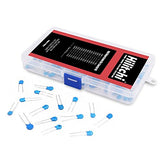 ▶ Hilitchi Kit surtido de condensadores de cerámica DIP de alto voltaje de 1 KV / 100 pF a 10000 pF – [375 piezas 15 valores]