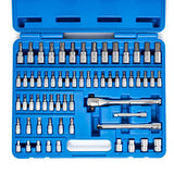 ▶ NEIKO Premium Master Combination Bit Socket Wrench Set | 62 Piece | SAE and MM | 1/4" and 3/8” Drive | Ratchet and Extensions | Torx | Hex | E-Torx | Screwdriver | S2 Steel Bits | Cr-V Sockets