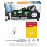 ▶  Multipurpose Laser Level laser measure Line 8ft+ Measure Tape Ruler Adjusted Standard and Metric Rulers