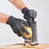 ▶ Guantes resistentes a los cortes, forro anticorte HPPE, protección de manos, nivel EN388 E, nivel ANSI A6 (talla M, gris, HY3594)