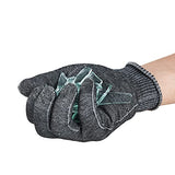 ▶ Guantes resistentes a los cortes, forro anticorte HPPE, protección de manos, nivel EN388 E, nivel ANSI A6 (talla M, gris, HY3594)