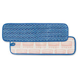 Rubbermaid Commercial Hygen - Almohadilla de microfibra para trapeador, Trapeador para inundación, Azul, 45.72cm