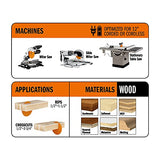 CMT 252.072.12 ITK Hoja de sierra de corte fino industrial, 12 pulgadas x 72 dientes 1 FTG+2 ATB Grind con orificio de 1 pulgada