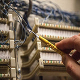 ▶ Klein Tools  Juego de herramientas de perforación de impacto para paneles 110 y 66, empuñadura de cojín, juego de 4 piezas