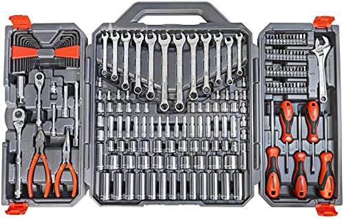Crescent CTK180 - Juego de herramientas profesional en caja de almacenamiento de herramientas (180 unidades)