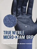 ▶ Guantes de trabajo  Pack de 3  con revestimiento de nitrilo de microespuma, calibre 15, transpirables, resistentes a la abrasión, sin costuras, forro de nailon y licra, certificado CE, protección LANON