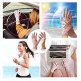 EvridWear - Guantes de algodón con pantalla táctil para spa, eccema, manos secas, cuidado de las manos, hidratación de día y noche, 3 tamaños en pluma o peso ligero (6 pares S/M, peso de pluma)