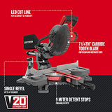 ▶ CRAFTSMAN Kit de sierra circular de corte deslizante de 7-1/4 pulgadas, inalámbrico (CMCS714M1) CRAFTSMAN V20 -