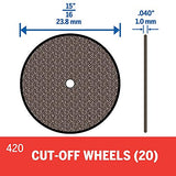 ▶ DREMEL - Disco de Corte 15/16 Pulgadas para Metales, 20 Piezas