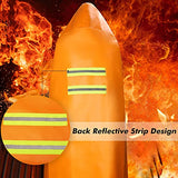 ▶ Capa ignífuga, capa ignífuga, capa con capucha ignífuga, manta de seguridad de supervivencia de emergencia contra incendios, protección de cuerpo completo, aislamiento térmico ignífugo, traje de escape de fuego para el hogar (niño)