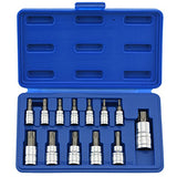 ▶ NEIKO Equipo de Llaves de Cubo-T con Puntas Torx de Calidad Profesional, 13 Piezas