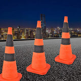 70 cm Conos de tráfico, Alta Calidad Señal de Advertencia de automóvil Señal de Carretera Cono Reflectante Señal de Seguridad Tráfico cono de Actividad Cono Señalización