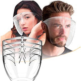 FACECHIELD Careta Protectora - Careta Con Lentes - Careta De Policarbonato - Careta Protector Facial - Caretas Protectoras Covid, Colores 1 PZ (AZUL)