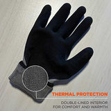 ▶ ERGODYNE  Guantes de trabajo  de invierno impermeables con revestimiento gris, mediano, 2 unidades