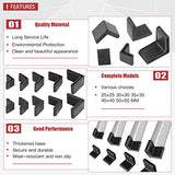 💢Hilitchi - almohadillas para orejas de goma para patas de muebles, color negro, 25 * 25 * 3MM-20 PCS