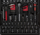 ▶ Caja Kit de Herramientas Mixtas Premium BOHR 183 pzas, Caja de Aluminio.