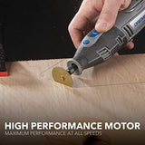 ▶ DREMEL  8220-1/28 Herramienta rotativa con 1 aditamento y 28 accesorios