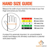 ▶ Guantes de soldador  TIG de piel de cabra con forro de Kevlar, trabajo (paquete de 1 par) (extra grande)