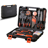 ▶ Juego de Herramientas Manuales Portátiles para el Hogar MCSWSEE Kit de Herramientas, Caja de Herramientas 132 en 1, , con Caja de Herramientas de Plástico para Reparaciones Diarias, Ddecuado para Uso MCSWSEE