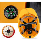 ▶ Casco Casco de seguridad: ventilación de verano, tapa de refrigeración, antivibración, iluminación recargable con energía móvil, construcción, doble fuente de alimentación, ventilador solar somb